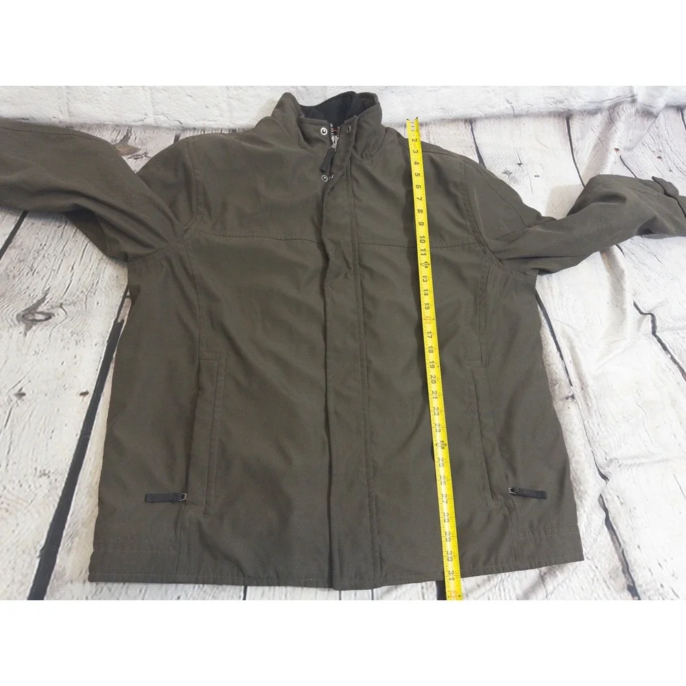 Marc New York Jacket Mens XXL‎ Brown Quilted Lined Full Zip Utility Coat